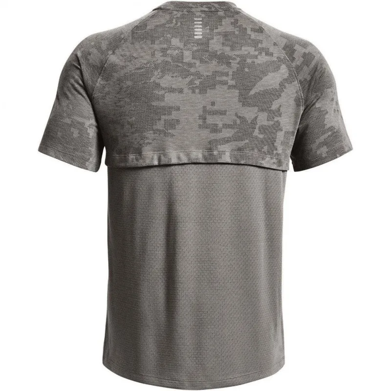 新品未使用motto_Camo（グレー）kuma.SHSver. Under Armour Men's UA Streaker 2.0 Camo Short Sleeve Concrete