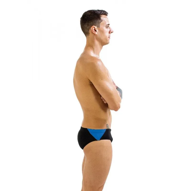 Finis Men's Splice Brief Black/Blue-1
