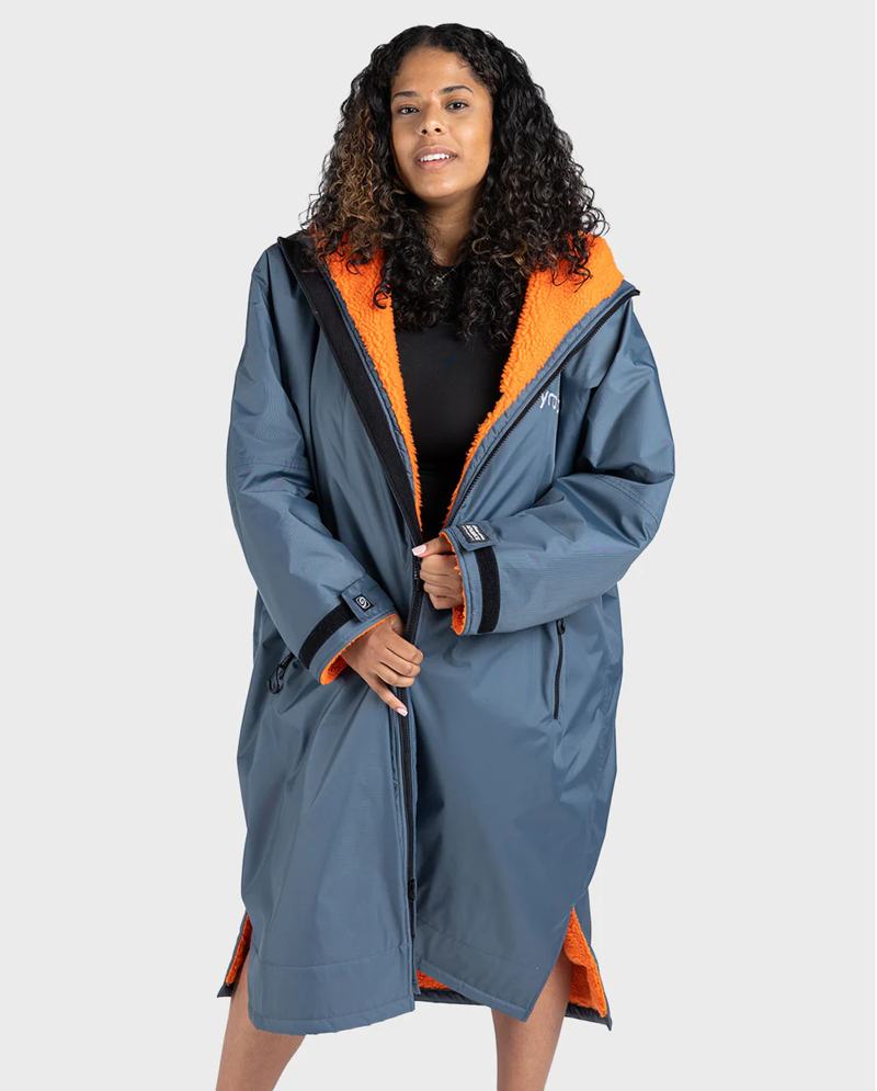 Dryrobe V3 Large L/S Dryrobe Dark Grey/Orange-2
