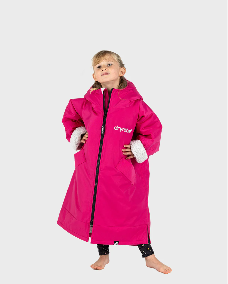 V3 Dryrobe Kids L/S 10-13 Pink/Light Grey-1