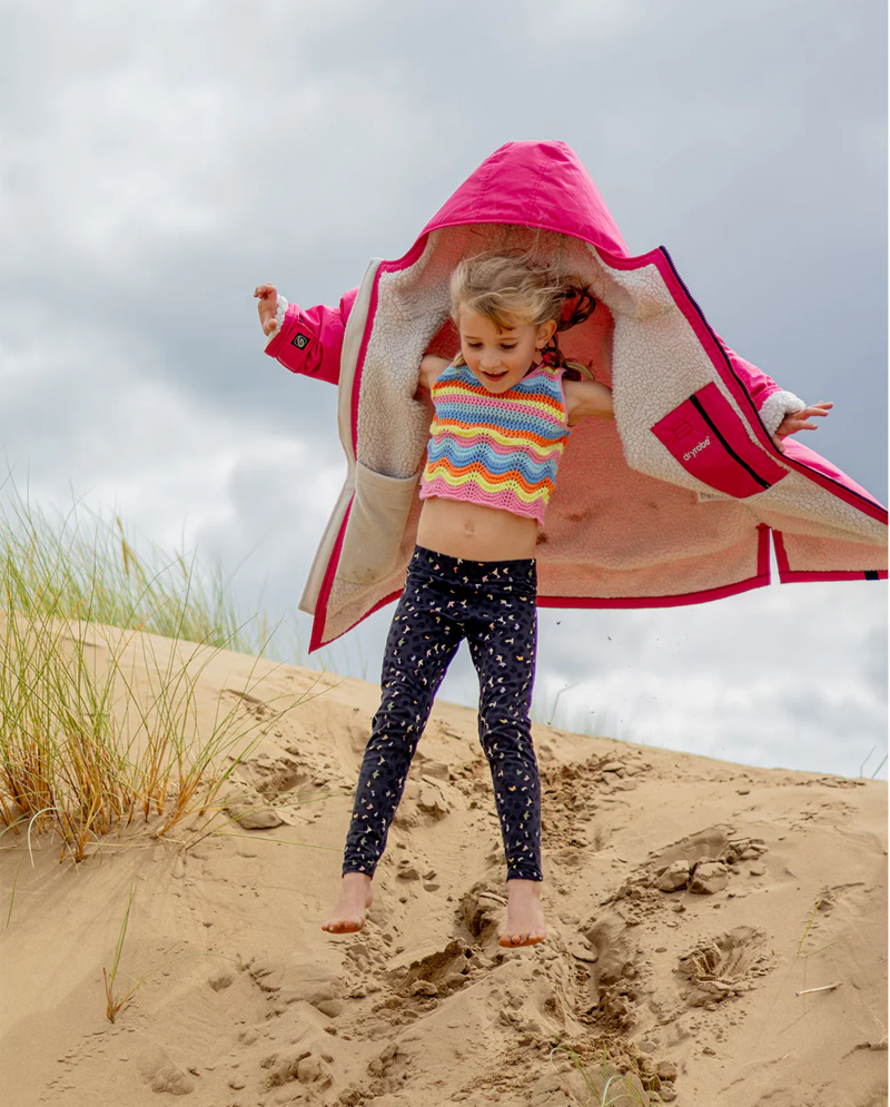 V3 Dryrobe Kids L/S 10-13 Pink/Light Grey-5