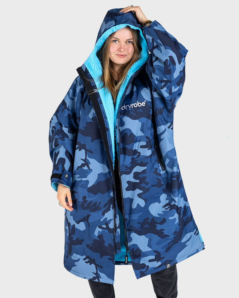 Dryrobe V3 Small L/S Dryrobe Blue Camo/Blue-3