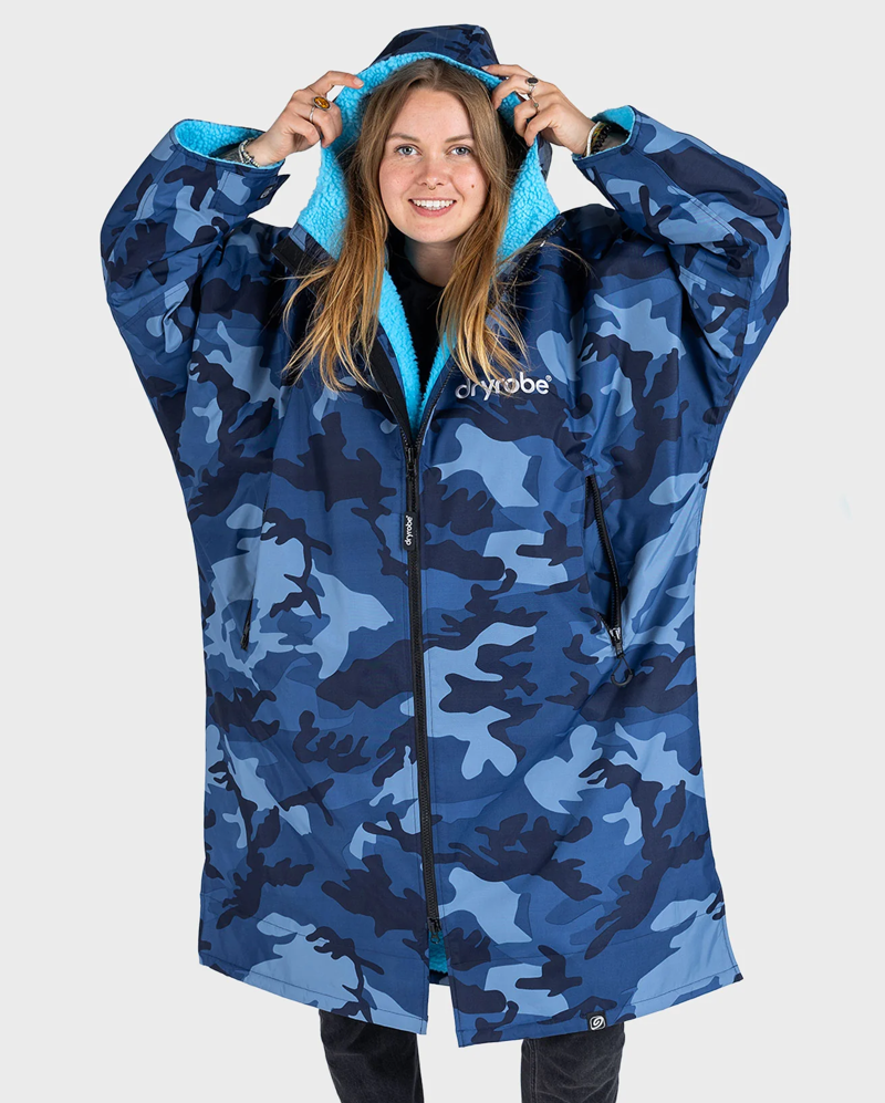 Dryrobe V3 Small L/S Dryrobe Blue Camo/Blue-5