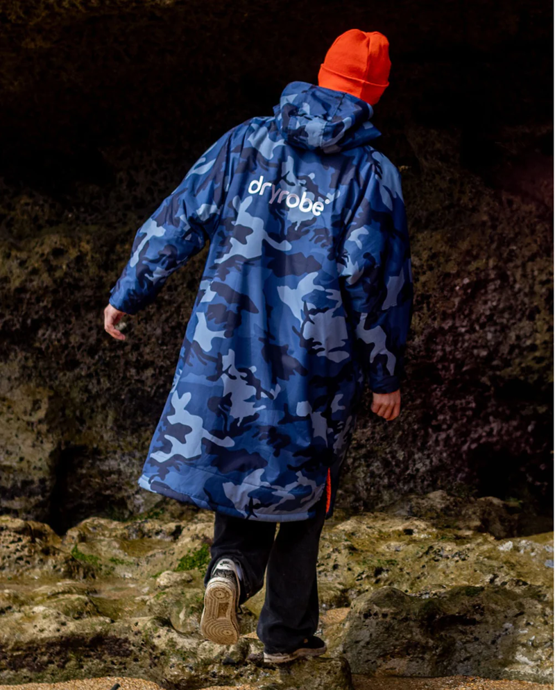 Dryrobe V3 Medium L/S Dryrobe Blue Camo Orange-8