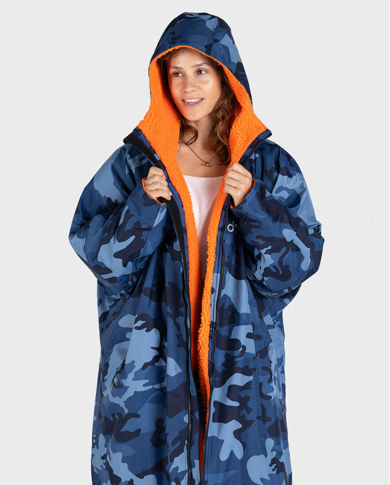 Dryrobe V3 Medium L/S Dryrobe Blue Camo Orange-4