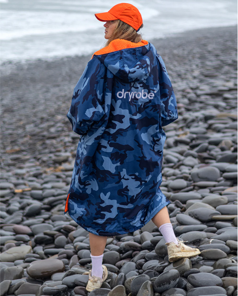 Dryrobe V3 Medium L/S Dryrobe Blue Camo Orange-5
