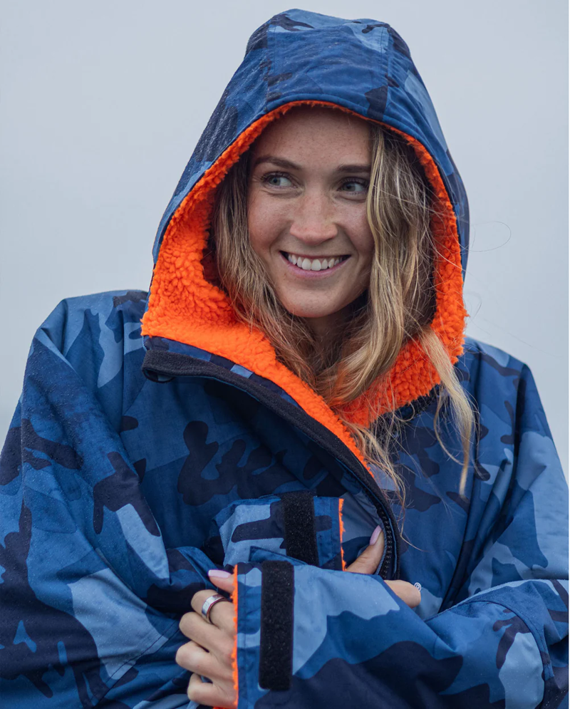 Dryrobe V3 Medium L/S Dryrobe Blue Camo Orange-11