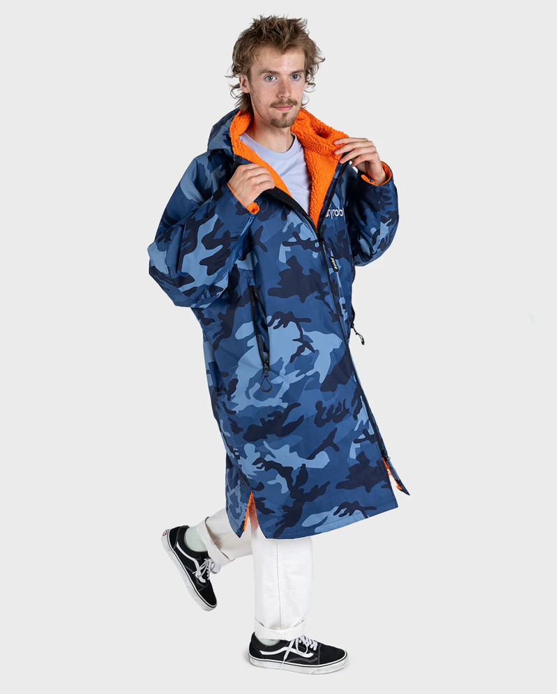 Dryrobe V3 Medium L/S Dryrobe Blue Camo Orange-6