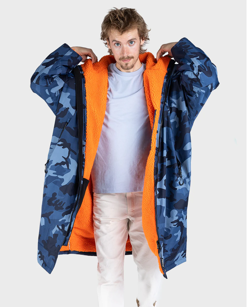 Dryrobe V3 Medium L/S Dryrobe Blue Camo Orange-3