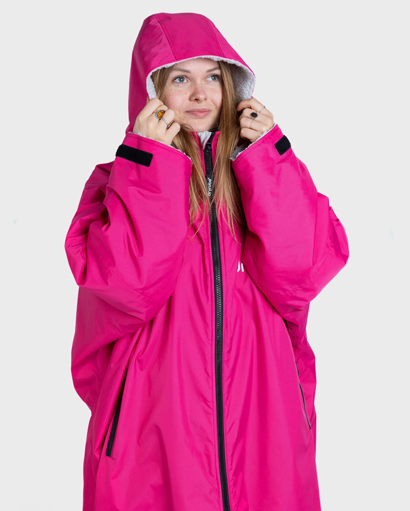 Dryrobe V3 Medium L/S Dryrobe Pink/Light Grey-2