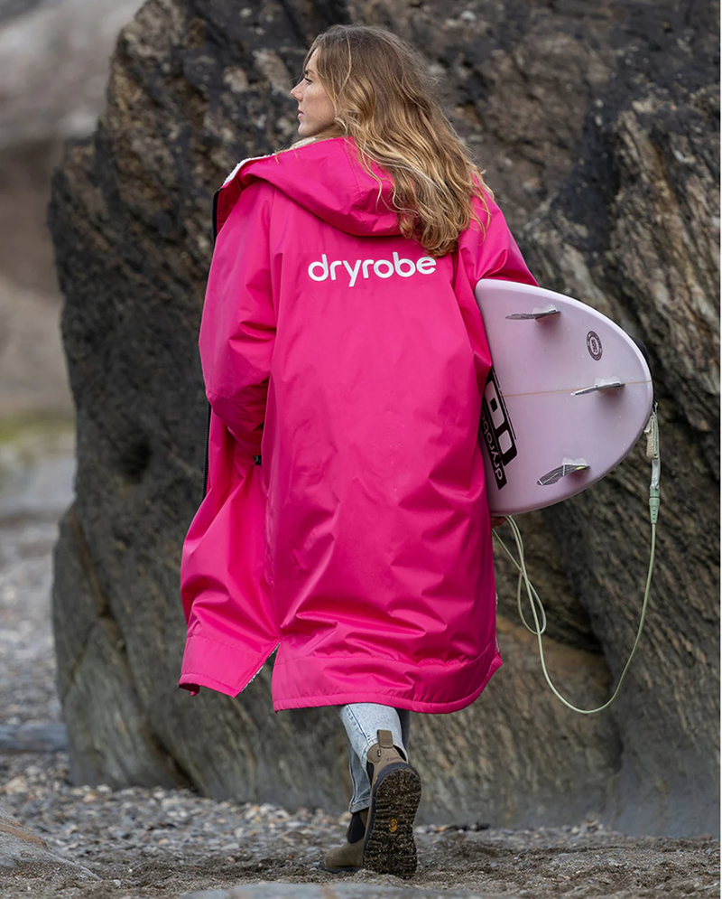 Dryrobe V3 Large L/S Dryrobe Pink/Light Grey-2