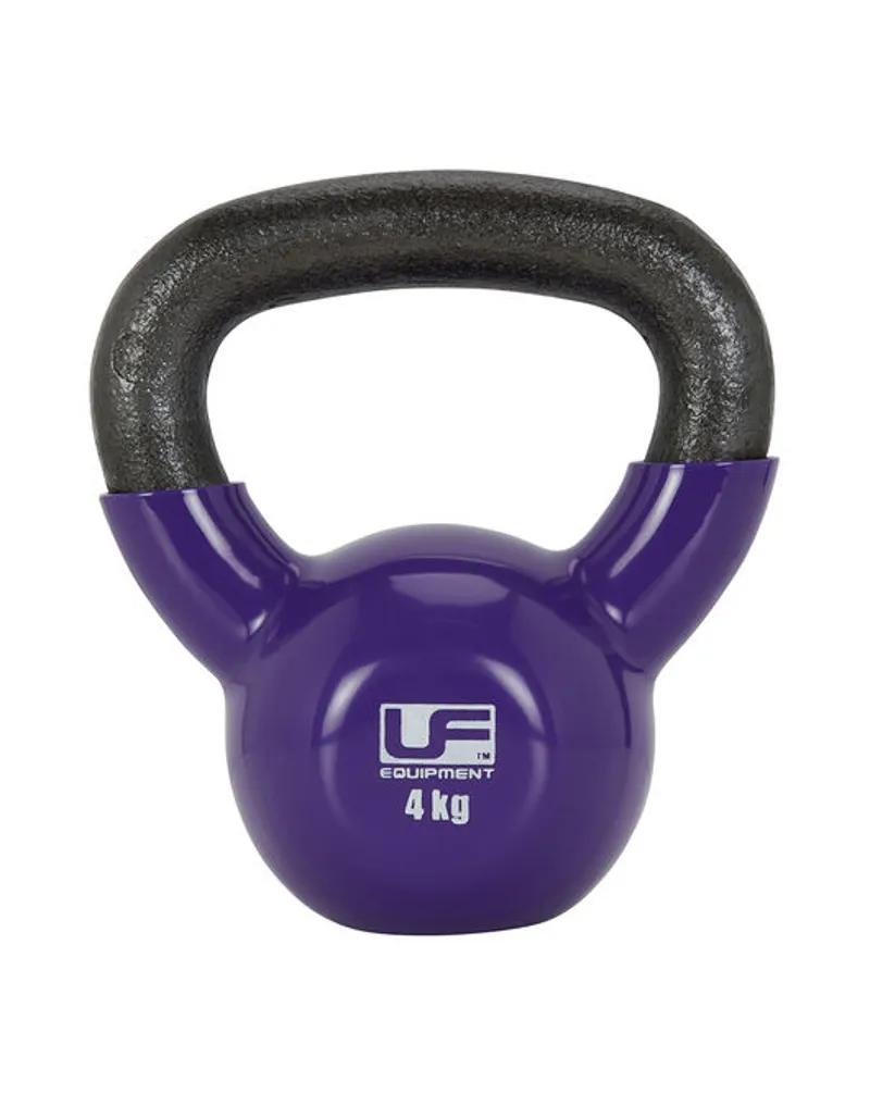 Urban Fitness: Vinyl Coated Kettlebell 4kg - Purple.-2