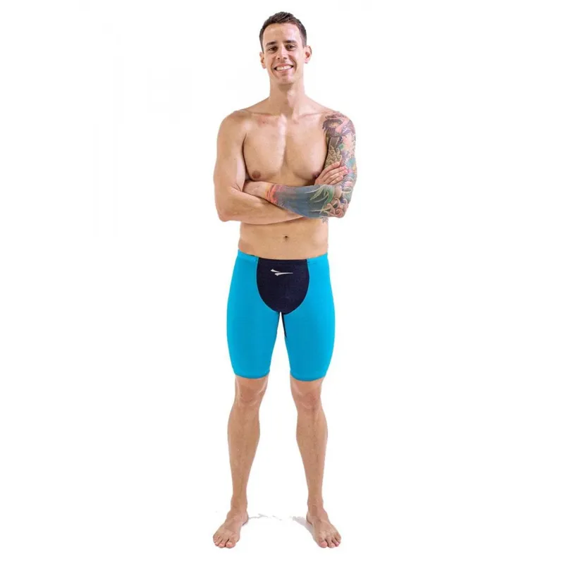 Finis Men's Rival Jammer Navy/Aqua-2