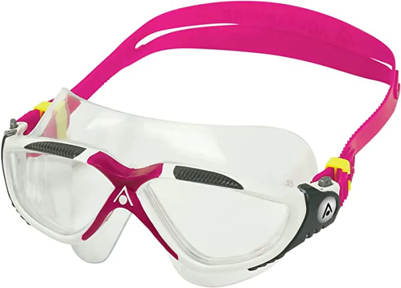Aqua Sphere Vista. Swim Goggles Clear Lens - White/Raspberry