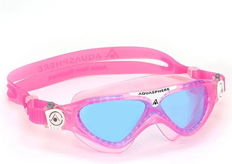 Aquasphere Vista Junior Swim Goggles  Blue Lens - Pink