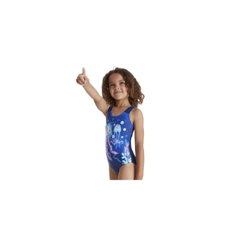 Speedo Toddler Girl's Digital Placement Swimsuit-1