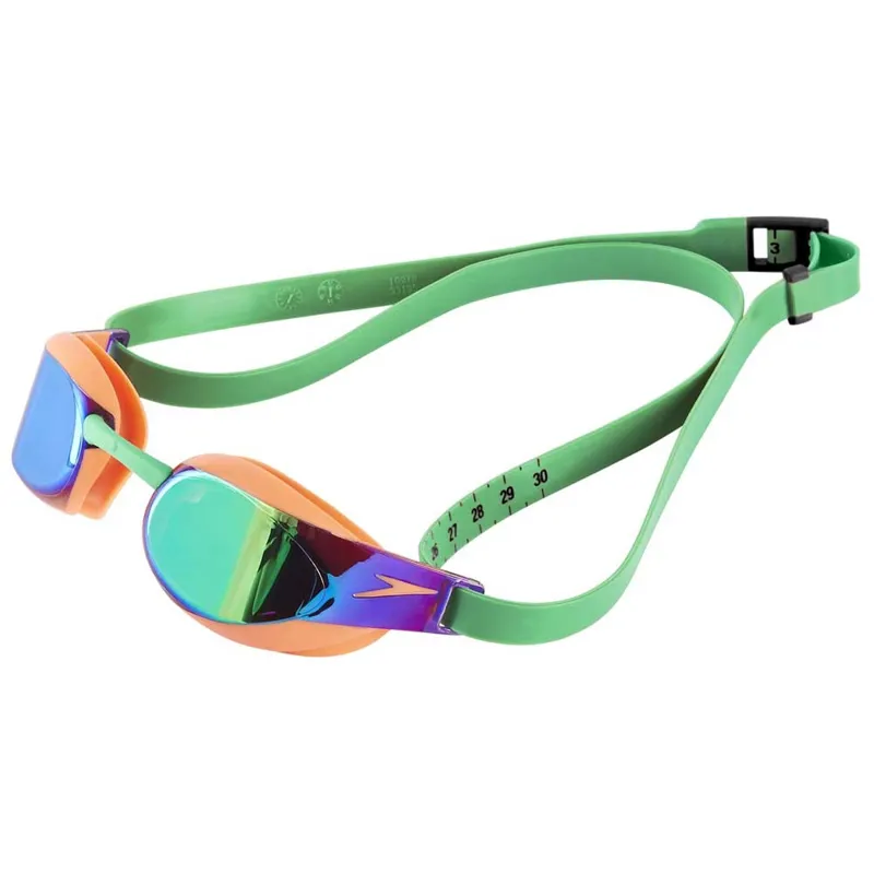 Fastskin Elite Mirror Swimming Goggles - Orange/Green-1