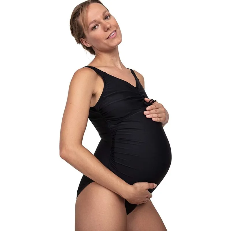 Speedo Essential U-Back Maternity 1 Piece Swimsuit - Black Large-2