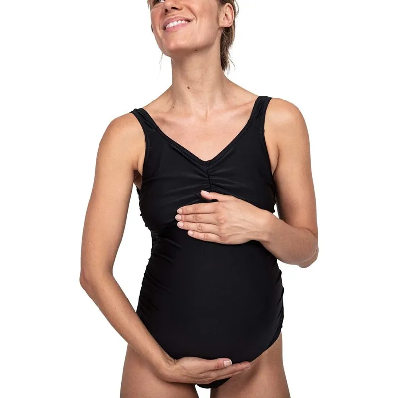 Speedo Essential U-Back Maternity 1 Piece Swimsuit - Black Large-1