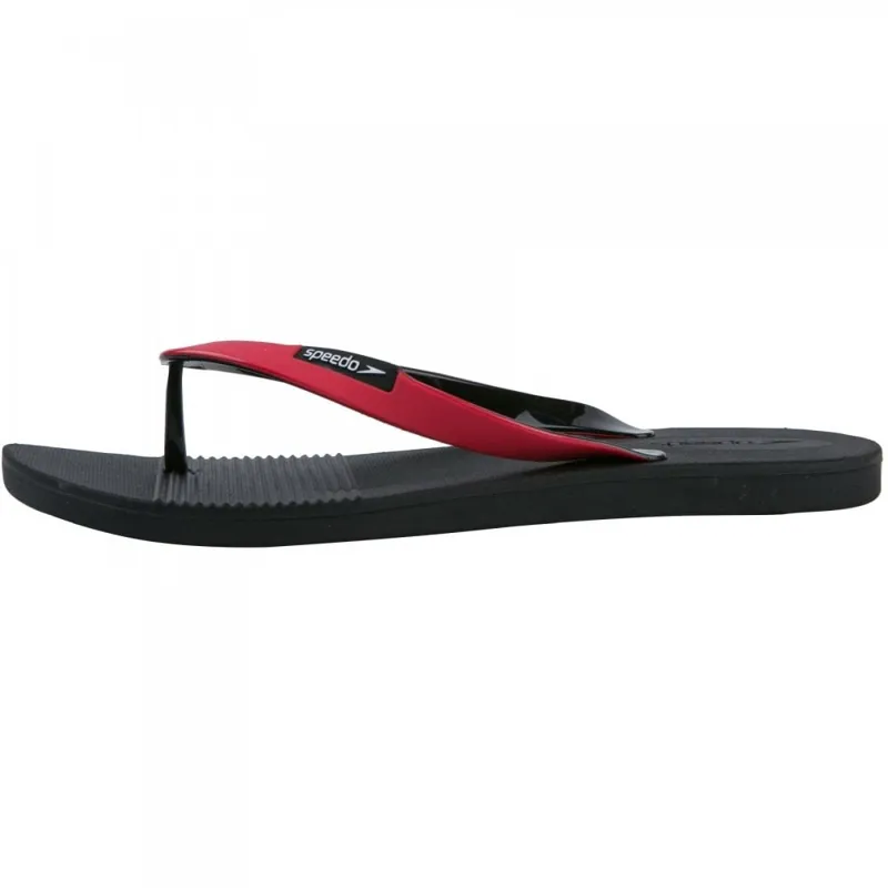 Speedo Men's Saturate II Flip Flops Black/Red-2