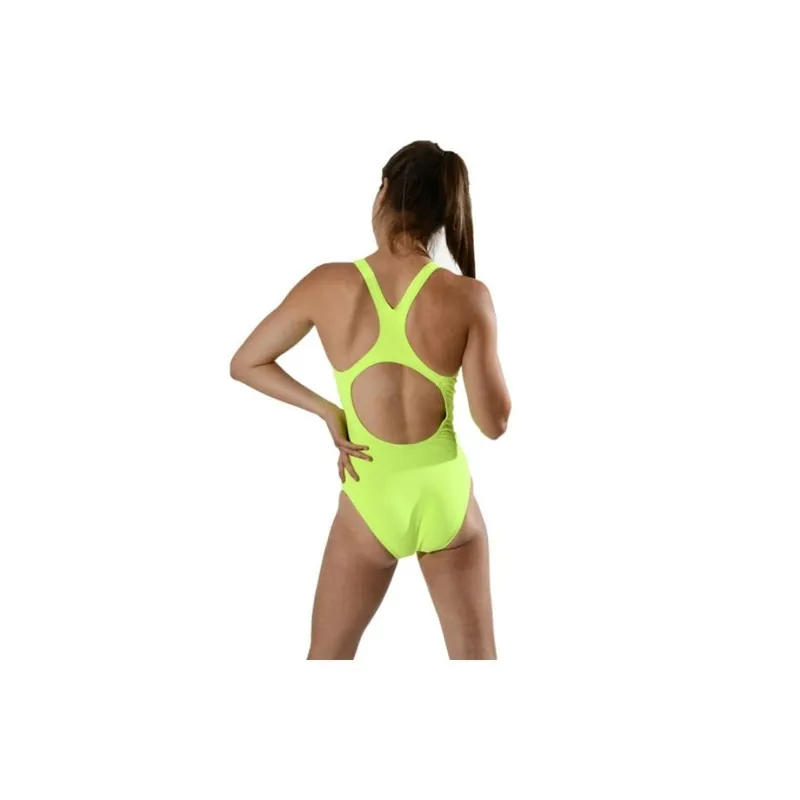 Speedo Women's Essential Endurance+ Medalist Swimsuit - Yellow 6-4