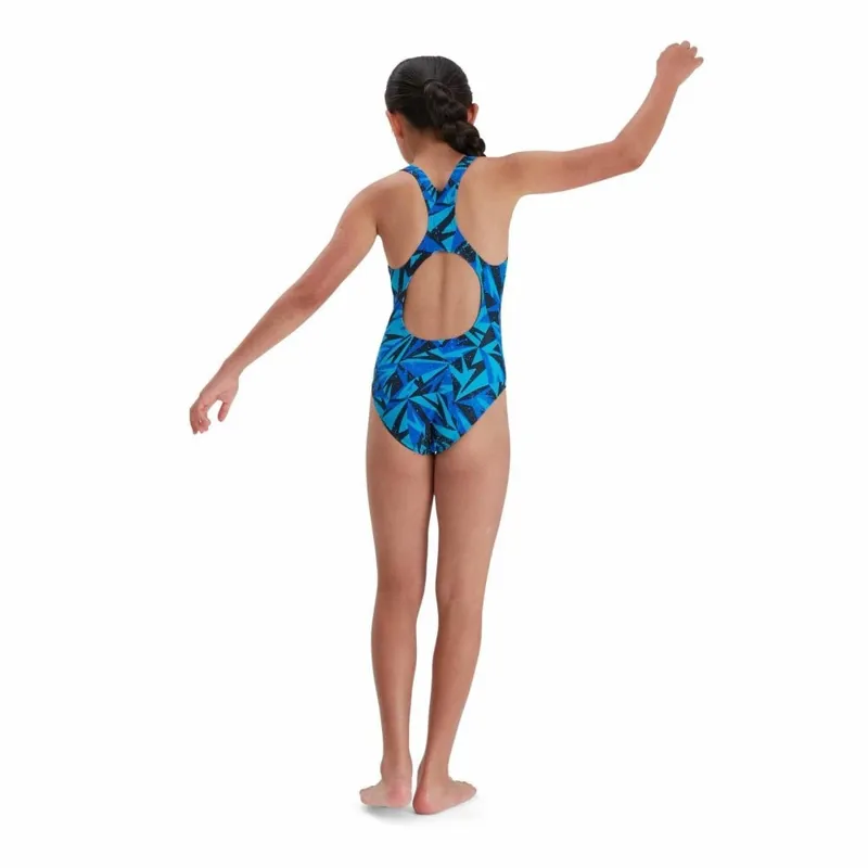 Speedo Girl's Hyperboom Logo Medalist - Blue-2