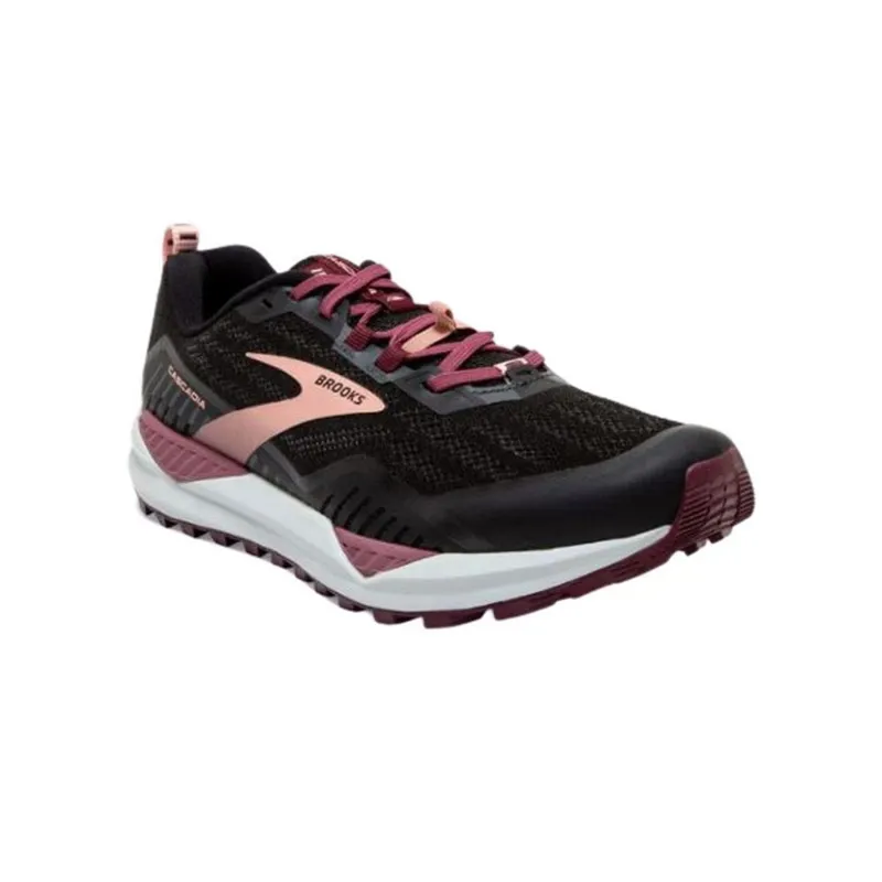 Brooks Women's Cascadia 15 Wide - Black/Coral UK 6.5-2