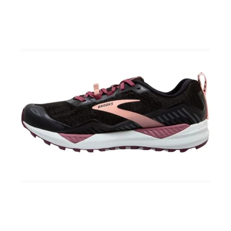 Brooks Women's Cascadia 15 Wide - Black/Coral UK 6.5-1