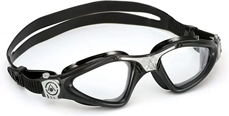 Aqua Sphere Kayenne Swim Goggles Clear Lens - Black/Silver 