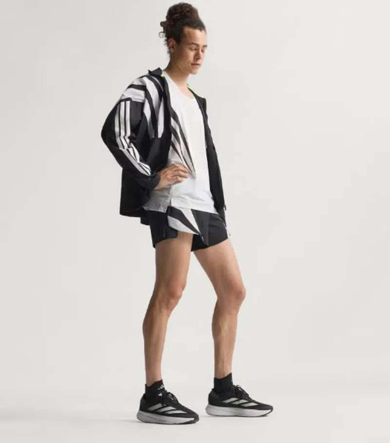 Adidas Adizero Archive Running Singlet in White-3