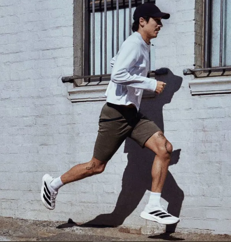 Adidas Adizero EVO SL Lace-Up Sneakers Cloud White / Core Black-4