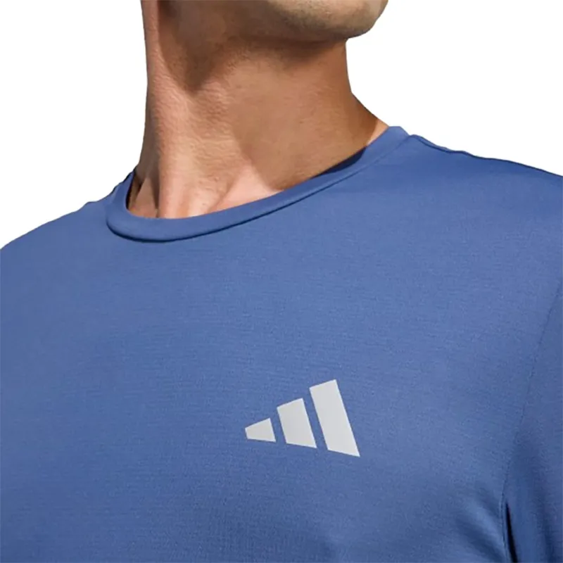 Adidas Men's adi365 Run Essentials Tee Tech Indigo-4