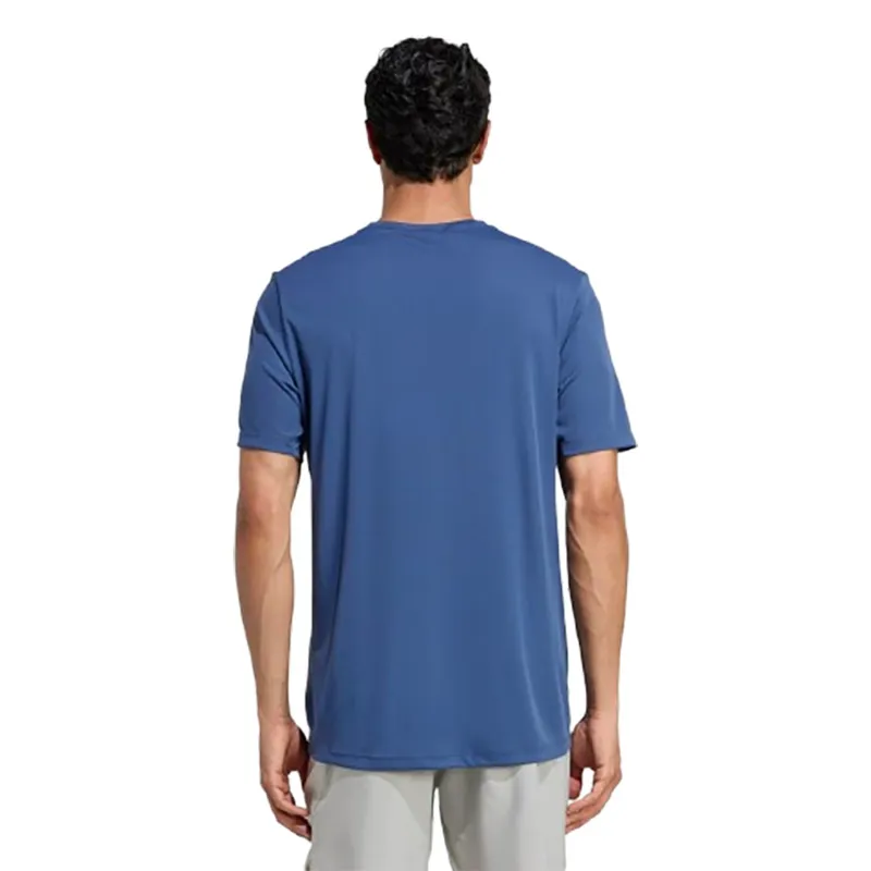 Adidas Men's adi365 Run Essentials Tee Tech Indigo-2