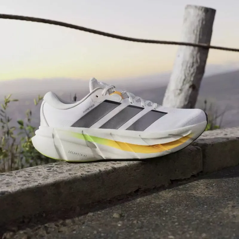 Adidas Men's Adistar 5 Cloud White/Iron Metallic/Lucid Tangerine-7