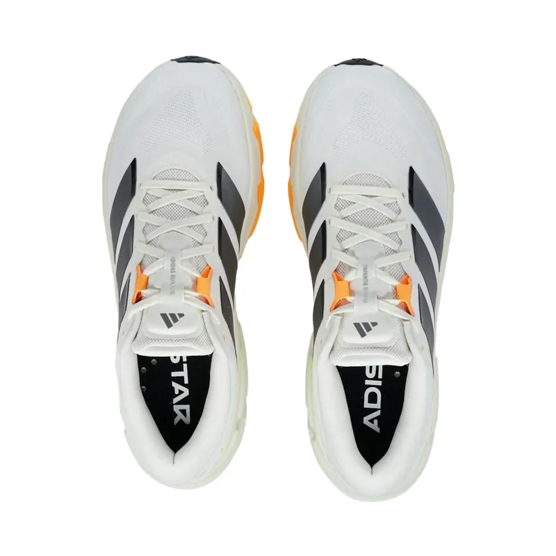 Adidas Men's Adistar 5 Cloud White/Iron Metallic/Lucid Tangerine-5