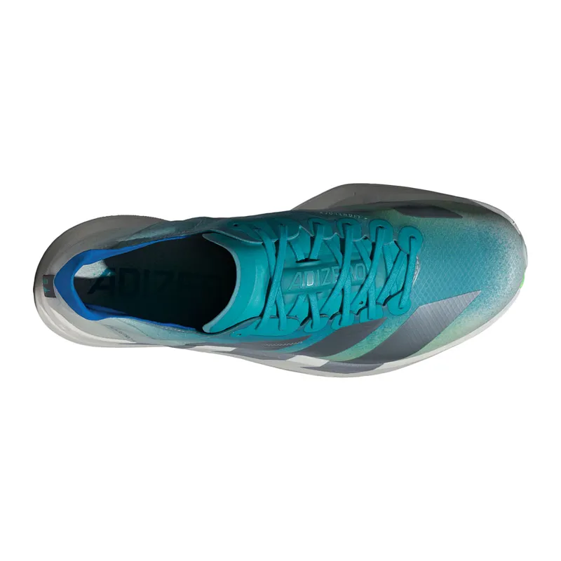 Adidas Men's Adizero Adios Pro 4 Aqua/Iron/Green-4