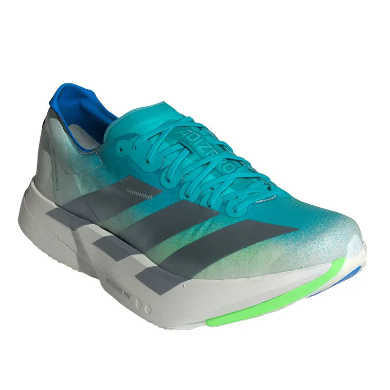 Adidas Men's Adizero Adios Pro 4 Aqua/Iron/Green-2
