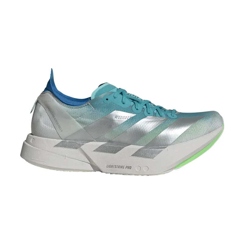 Adidas Men's Adizero Adios Pro 4 Aqua/Silver/Green