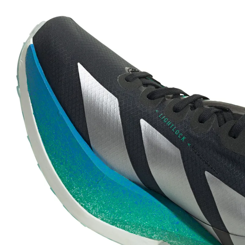 Adidas Men's Adizero Adios Pro 4 Black/Silver/Green-6