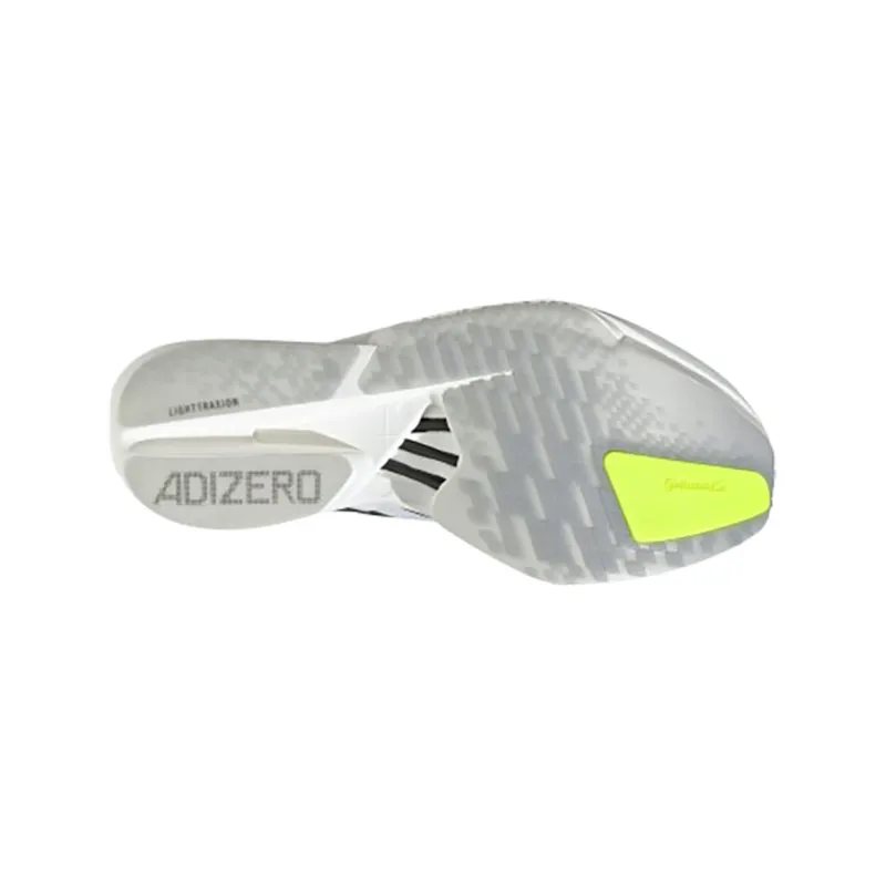 Adidas Men's Adizero Adios Pro 4 Cloud White/Iron Metallic/Solar Yellow-7