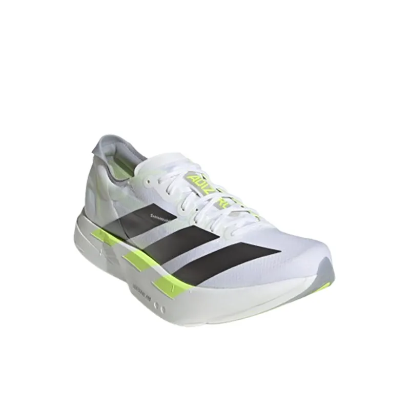 Adidas Men's Adizero Adios Pro 4 Cloud White/Iron Metallic/Solar Yellow-2