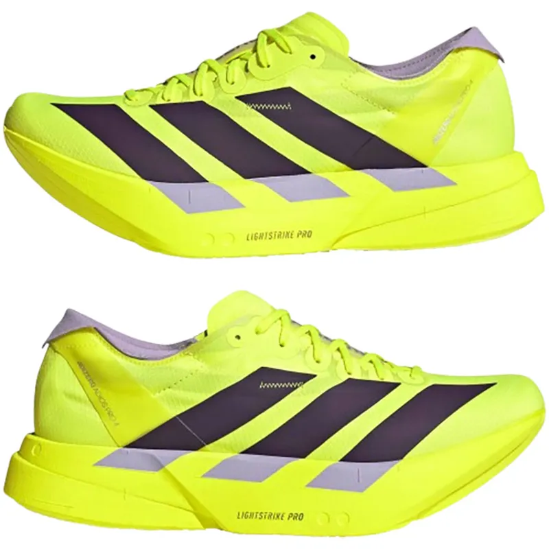 Adidas Men's Adizero Adios Pro 4 Solar Yellow/Aurora Plum/Powder Plum-2