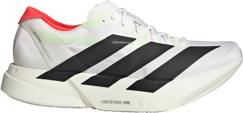Adidas Men's Adizero Adios Pro 4 White/Black/Silver