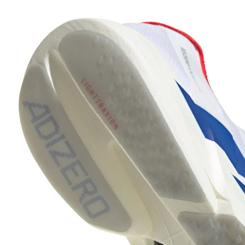 Adidas Men's Adizero Adios Pro 4 White/Blue/Ruby-6