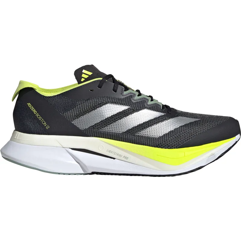 Adidas Men's Adizero Boston 12 Black/Silver/Green