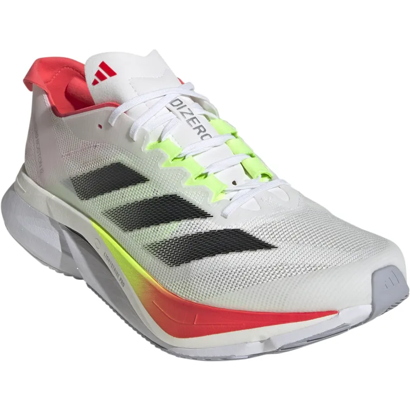 Adidas Men's Adizero Boston 12 White/Black/Red-2