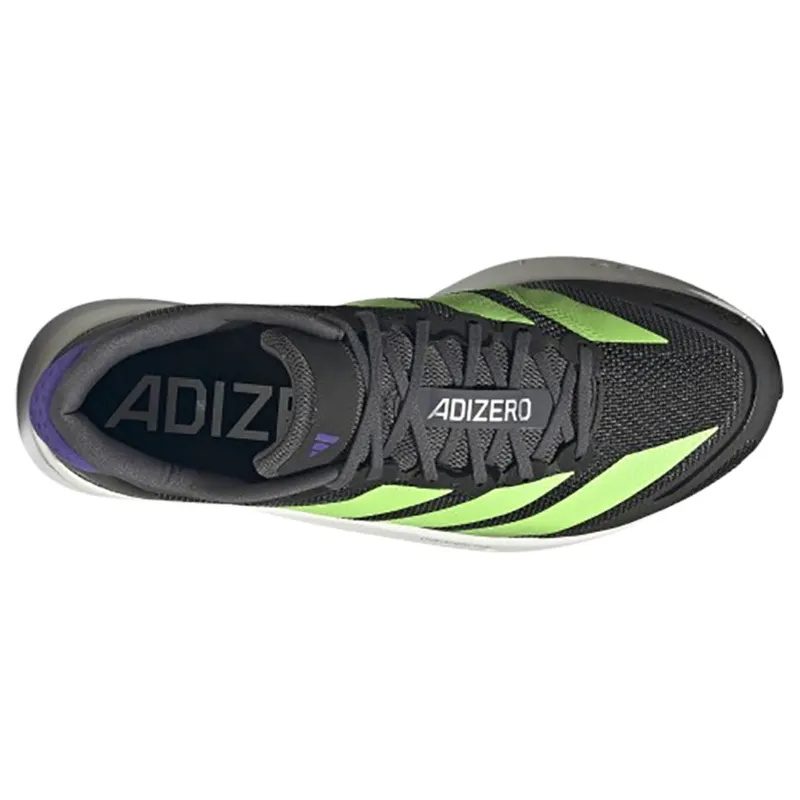 Adidas Men's Adizero Boston 13 Core Black/Lime Burst/Energy Ink-3