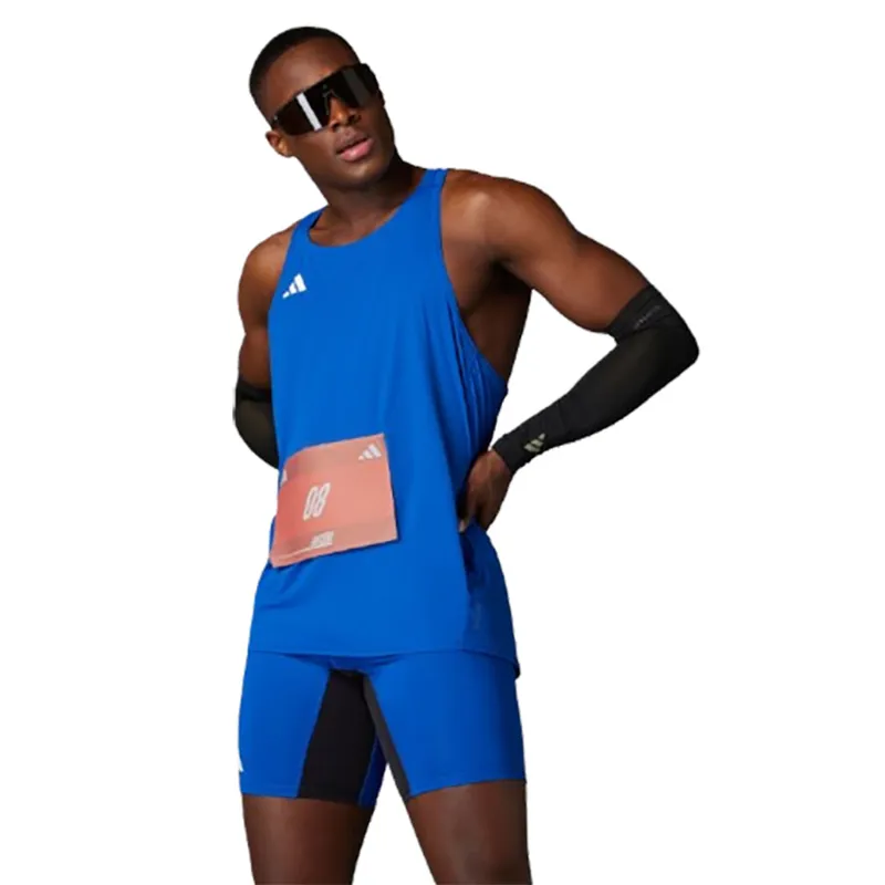 Adidas Men's Adizero Essentials Singlet Royal-6