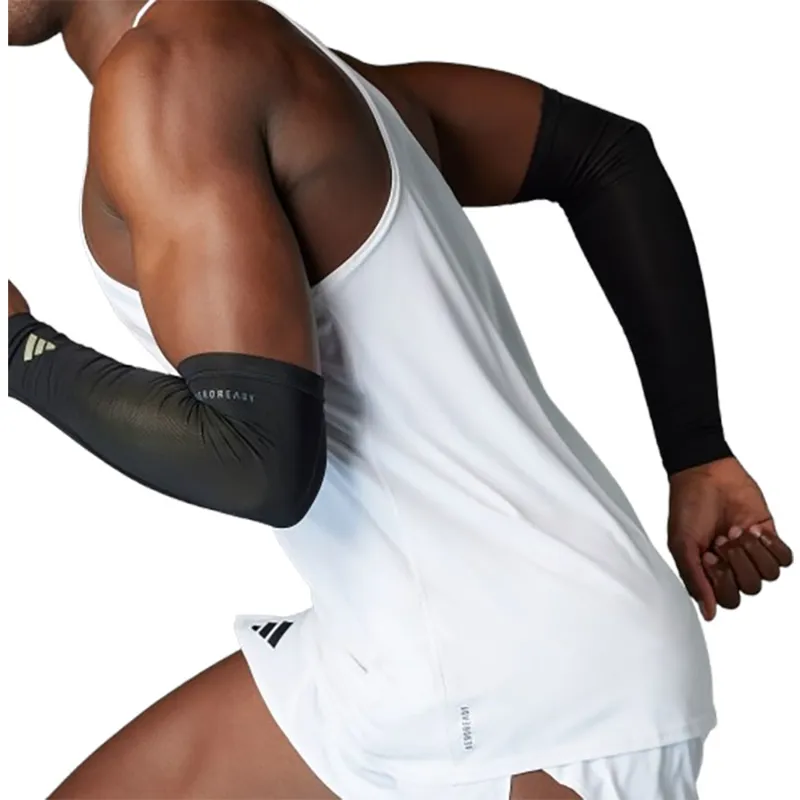 Adidas Men's Adizero Essentials Singlet White-5