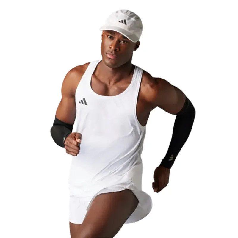 Adidas Men's Adizero Essentials Singlet White-1